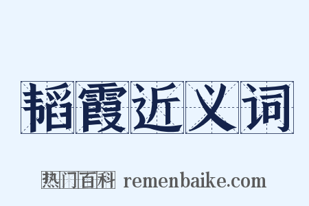 韬霞近义词是什么意思的图片